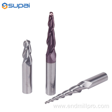 Solid Carbide Tapered Degree End Mill for Steel